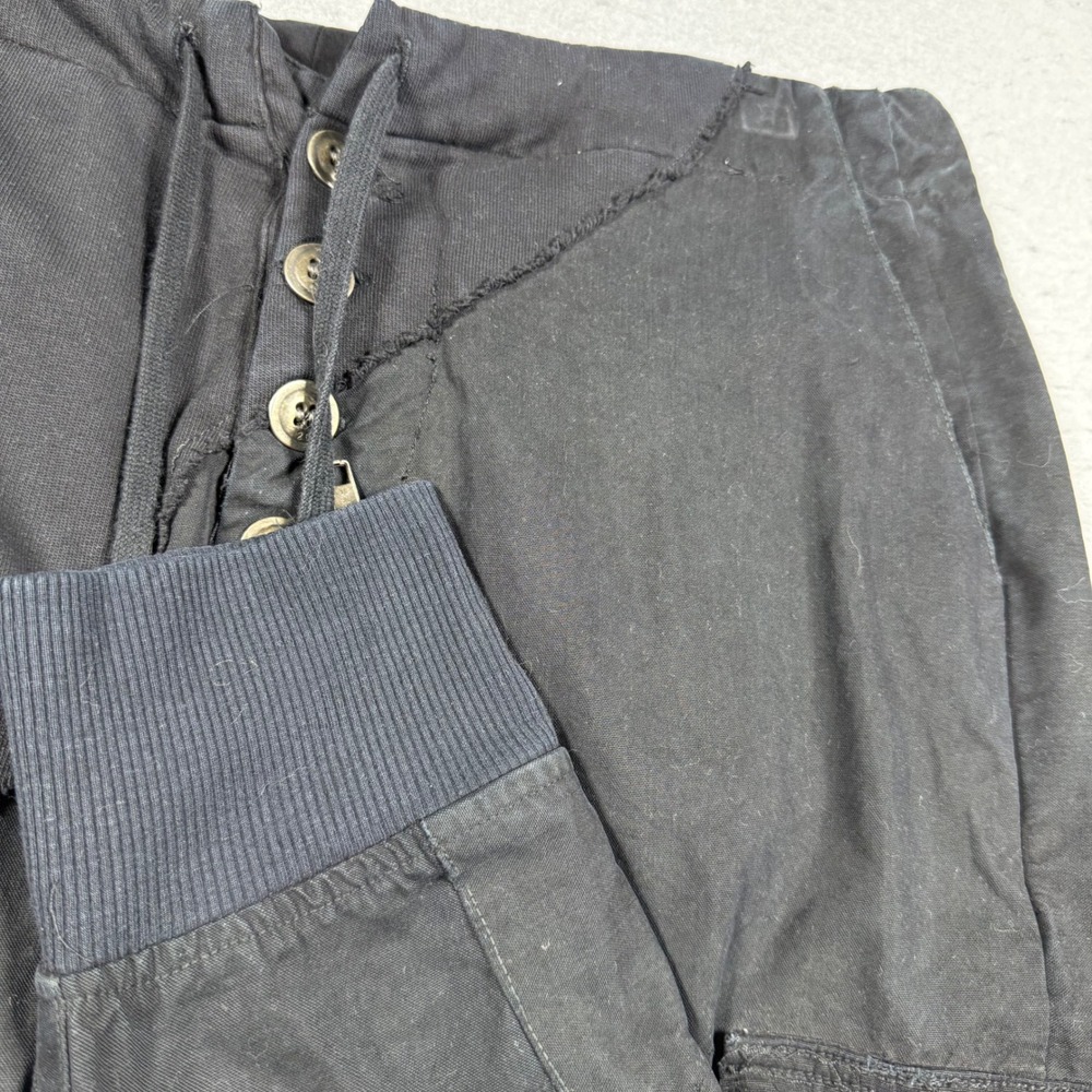 Greg Lauren Black Fleece Black Tent Slim Cargo Lounge Pant Size 2 Distressed